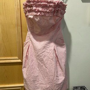 Lilly Pulitzer Pink Seersucker Romper - Size 0